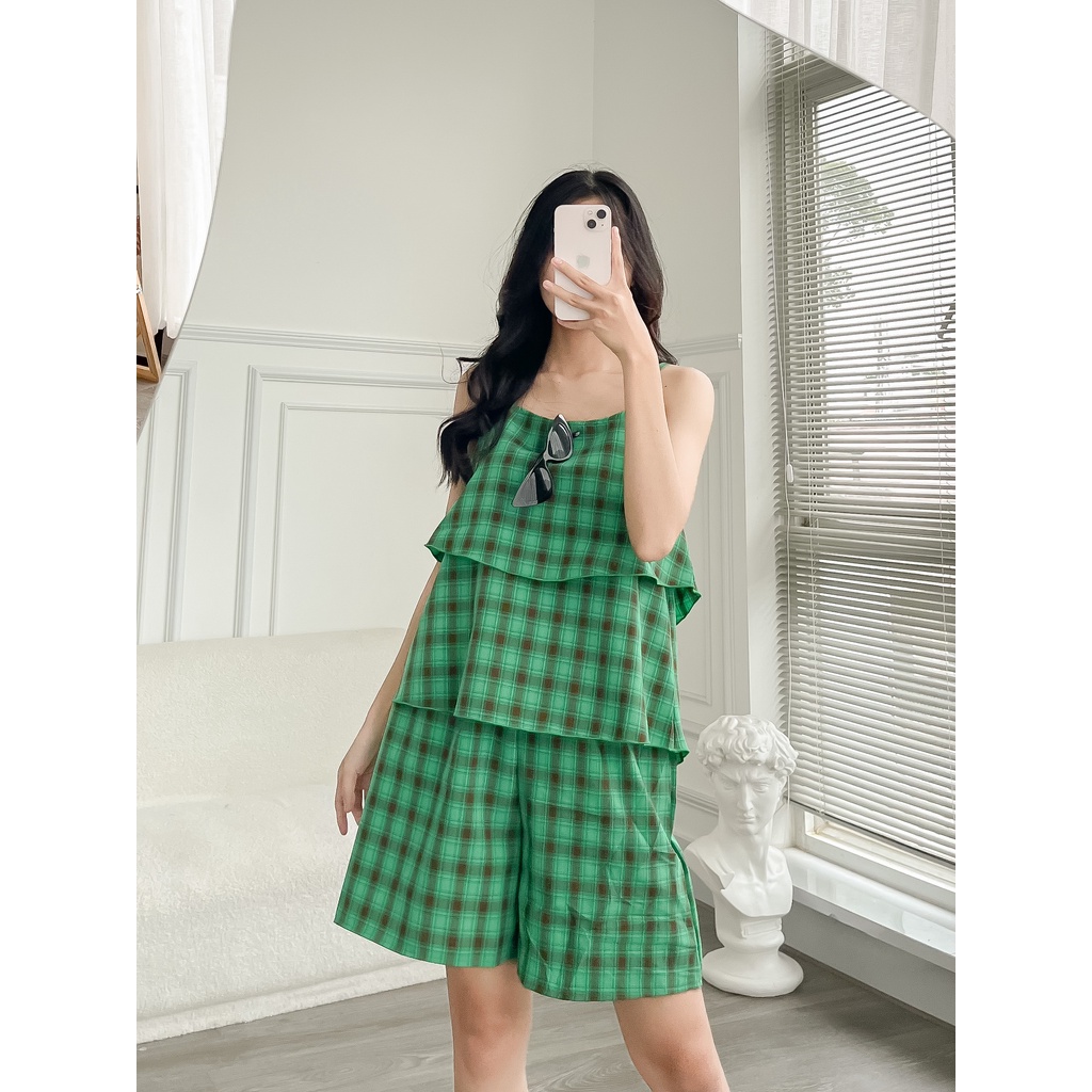 Bộ Đồ Ngủ Pijama Hai Dây Bèo LEO's clothing DB12