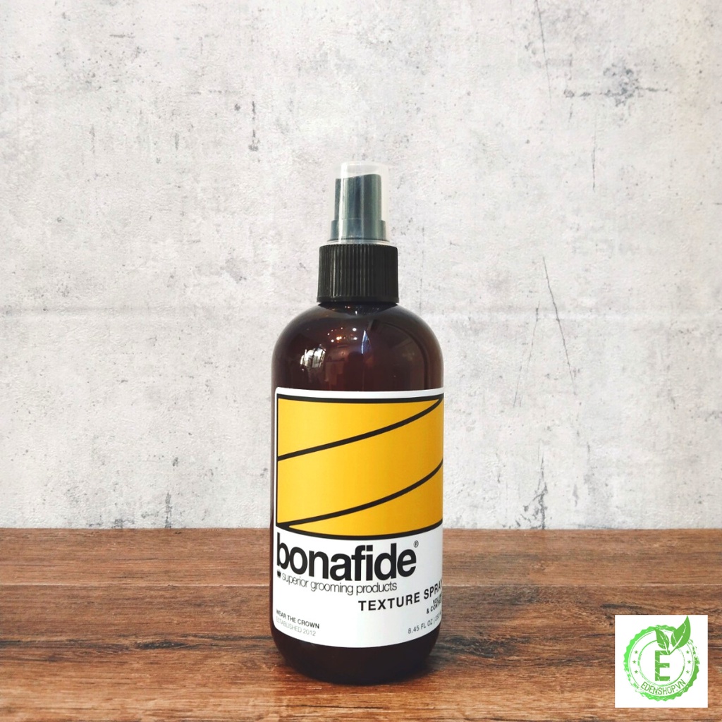 Chai xịt Pre-styling Bona Fide Texture Spray 250ml bản mới 2022| Xịt dưỡng ẩm-  Nhập khẩu USA