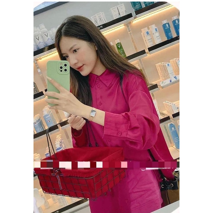Áo Sơ Mi Nhung Tay Dài Dáng Rộng za Hợp Thời Trang Cho Nữ 7969266Áo blouse