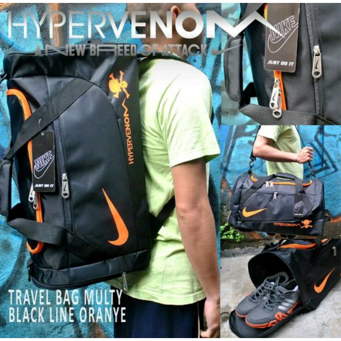 Ba Lô Thể Thao Nike Hypervenom - Đen Đỏ 030