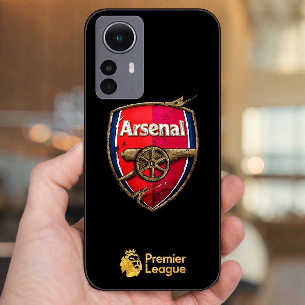 Ốp lưng Xiaomi 12 viền đen in hình Arsenal FC