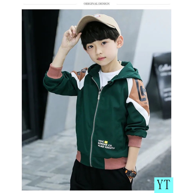 Áo khoác thời trang xuân thu cho bé trai 5-7 2021 4 6 8 9 12 5 tuổi