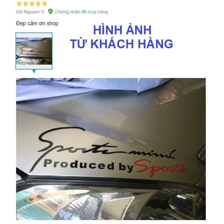 Tem dán Sport mind⚡️FREESHIP_50K⚡️ lên ô tô siêu đẹp, có đủ màu