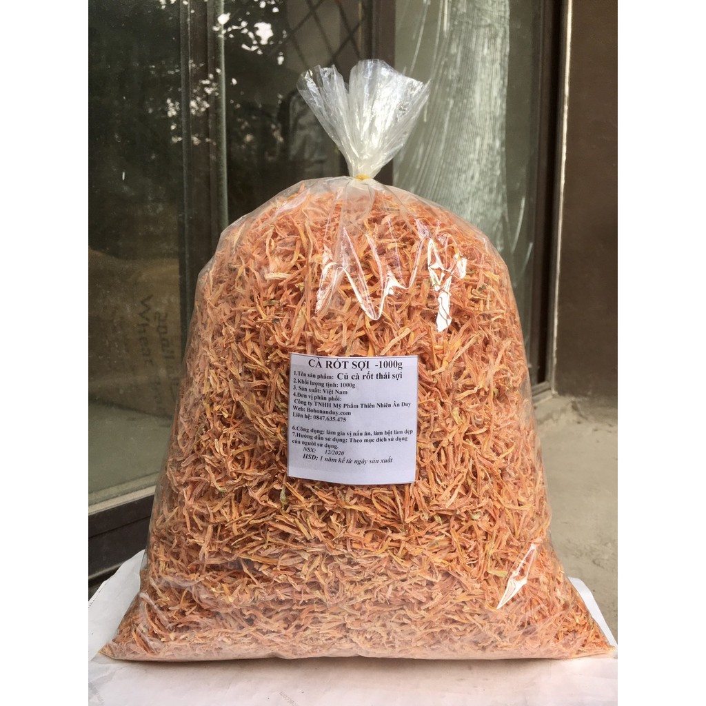 CÀ RỐT SỢI SẤY KHÔ làm nem ,làm nộm, muối dưa 100g
