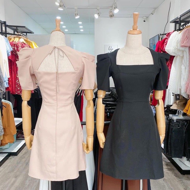 Đầm cổ vuông (HÌNH THẬT SHOP CHỤP)