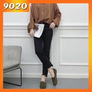 Bow buộc lười biếng giày đơn đáy phẳng mới
