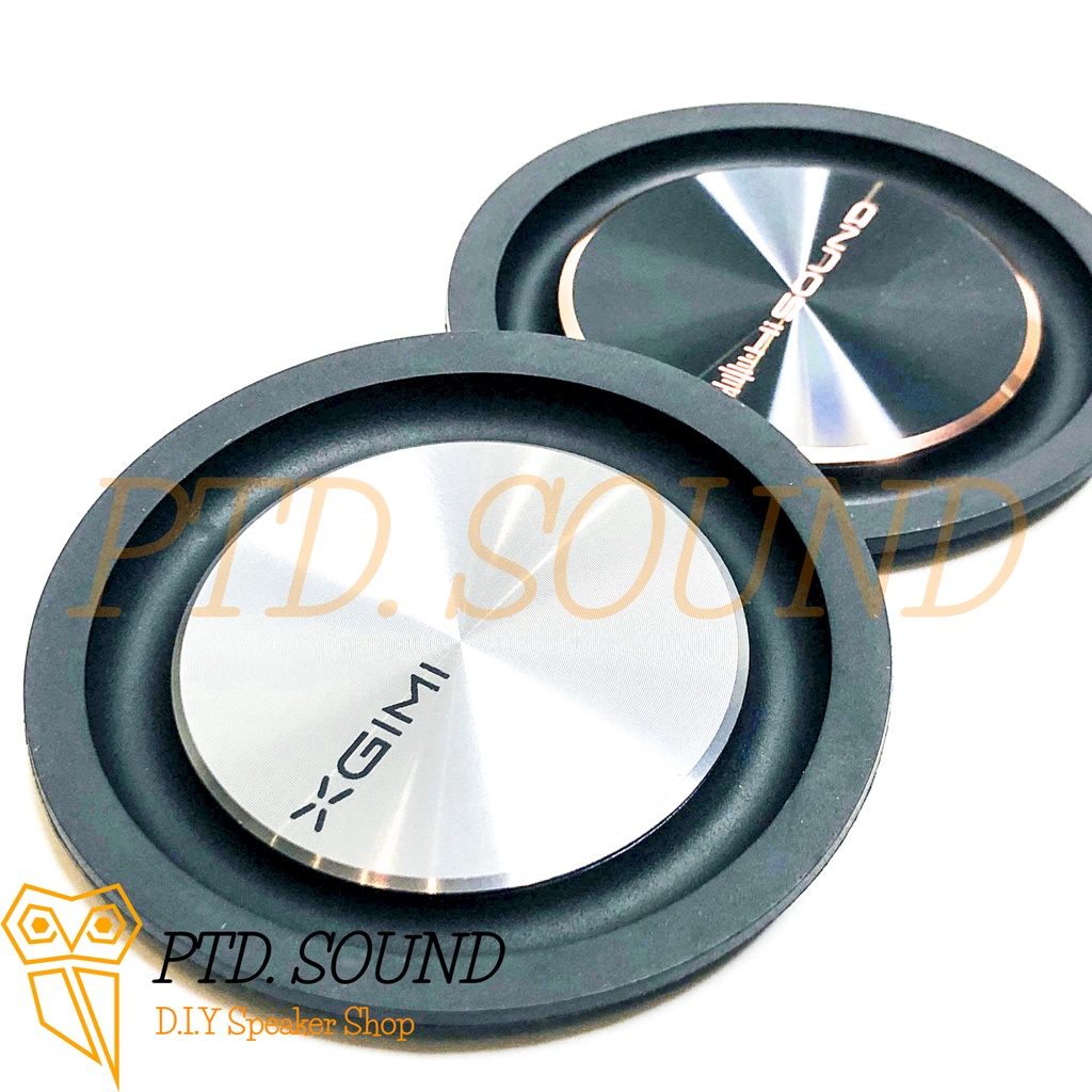 Màng cộng hưởng bass Hi Sound 3.1 inch mặt nhôm đồng tâm. DIY loa siêu bass, siêu trầm từ PTD Sound