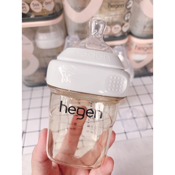 [ TẶNG TAY CẦM ] Bình sữa và Núm ti thay thế bình Hegen 150ml - 240ml - 330ml