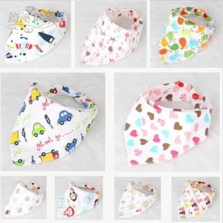 Yếm tam giác cotton cúc bấm Goodmama (Sét 5 chiếc)