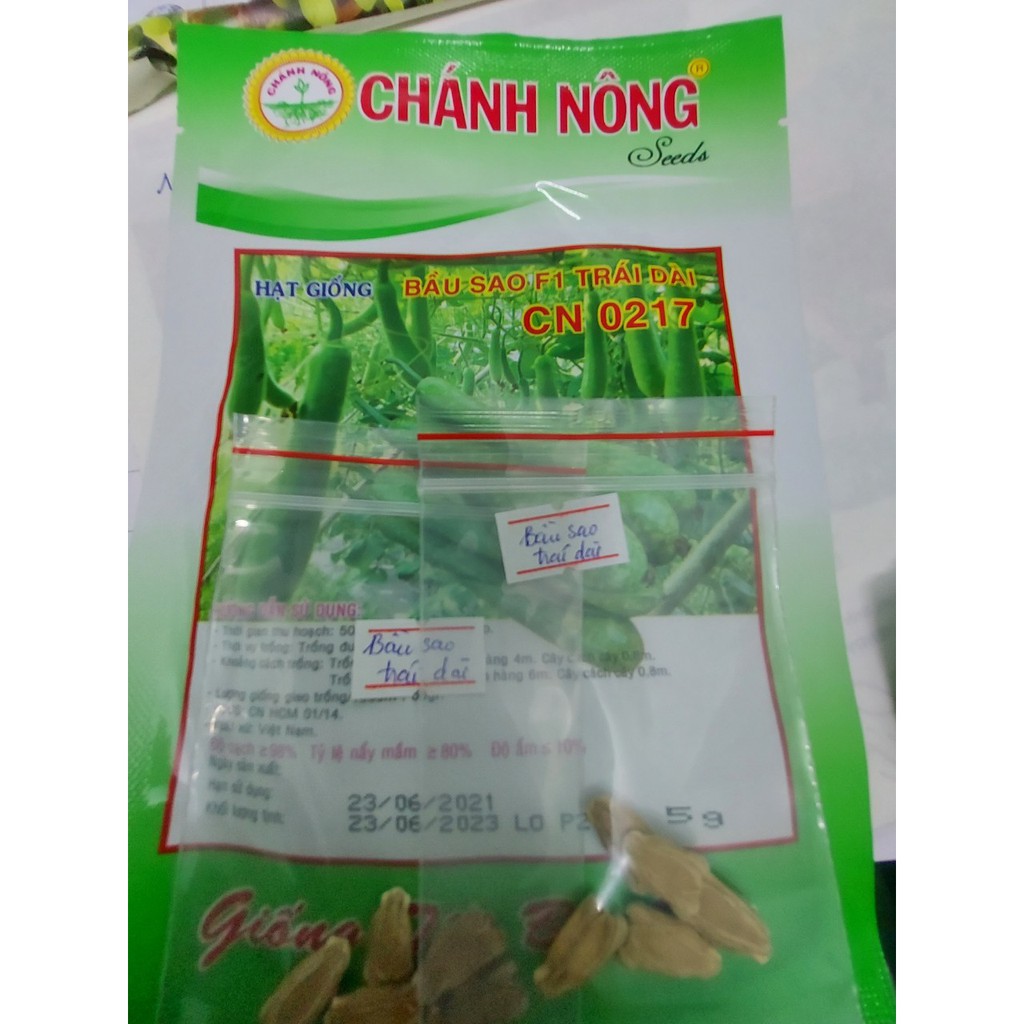 HẠT GIỐNG BẦU SAO F1 TRÁI DÀI CN0217