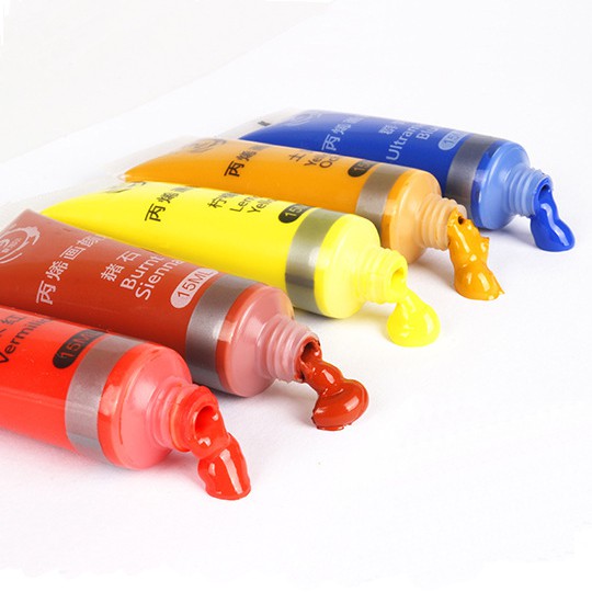 Bộ Tuýp Màu Acrylic 15ml - Set 12/24 Tuýp Màu Acrylic Chagall [SET MÀU]