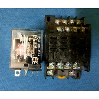 Rơle , relay trung gian Omron 14 chân to 10A 12V 24V 110V 220V LY4N kèm đế