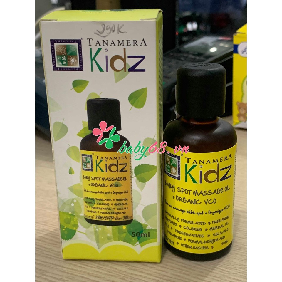 Dầu giữ ấm cho bé chống đầy hơi Tanamera Kiz 50ml