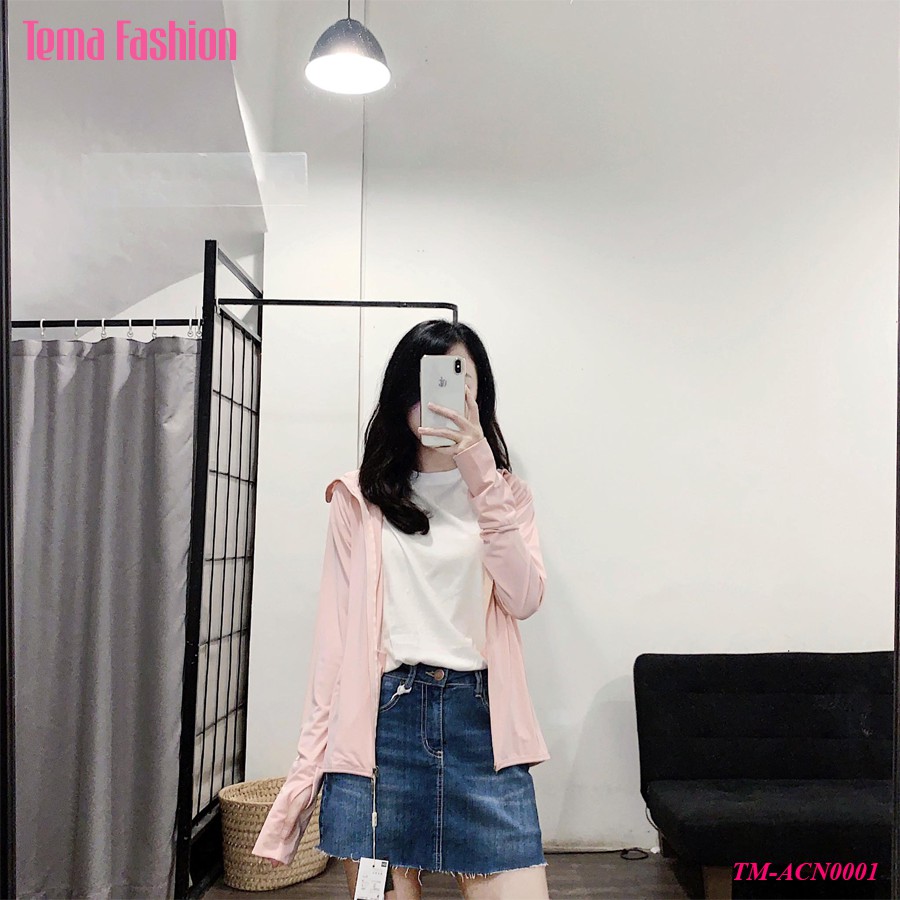 Áo chống nắng nữ TEMA dáng ngắn hàng GU cao cấp thông hơi thoáng khí siêu mát | BigBuy360 - bigbuy360.vn