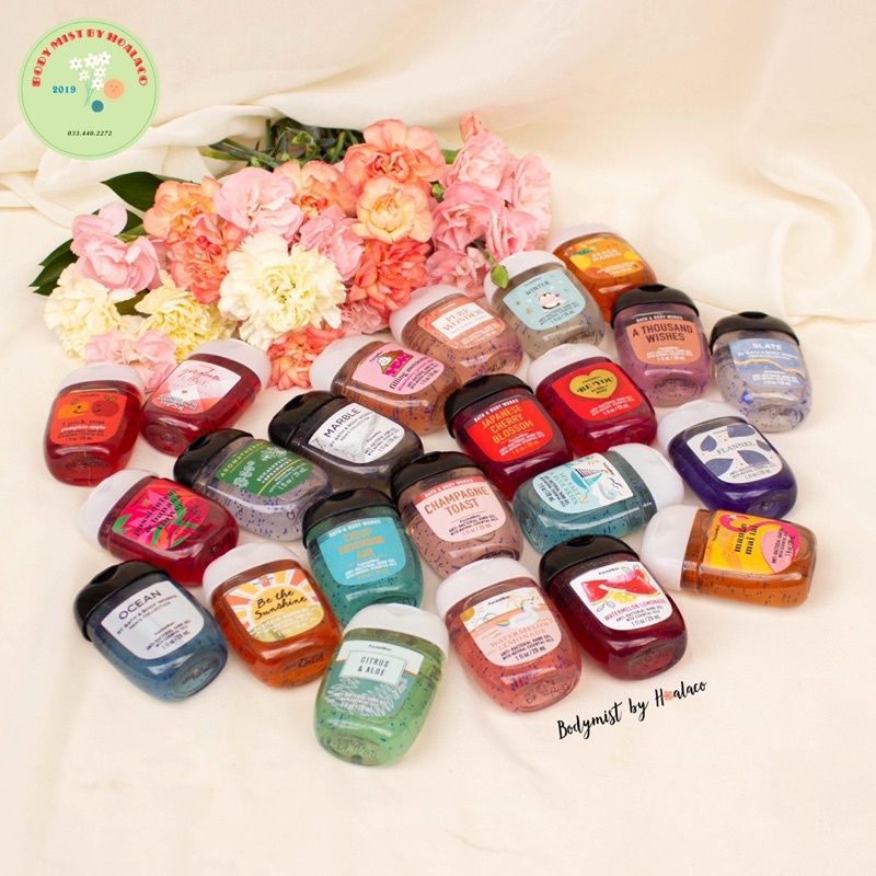 Nước rửa tay khô Hand Gel Bath & Body Works 29ml - Diệt khuẩn & tiện dụng