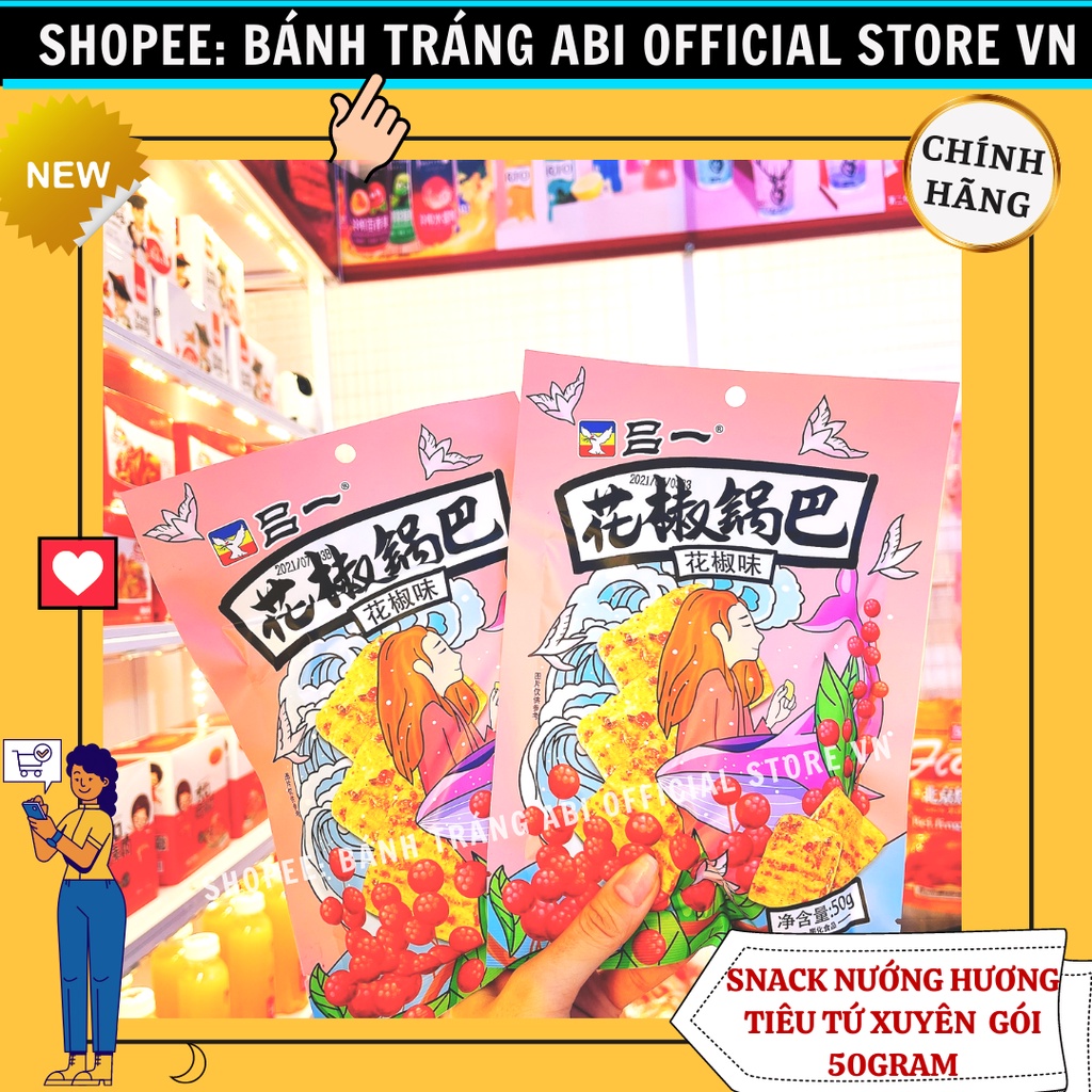 Snack Nướng Hương Ngũ Vị Tứ Xuyên Cô Gái 3 màu 50g