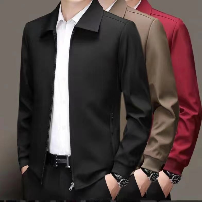 # Áo Khoác Nam #Áo Khoác Nam Thời Trang Xuân Thu Mới 2022# Áo Khoác Thời Trang Thanh Lịch Cho Đàn Ông Trung Niên# Áo Khoác Có Cổ Màu Sắc Đơn Giản Thời Trang