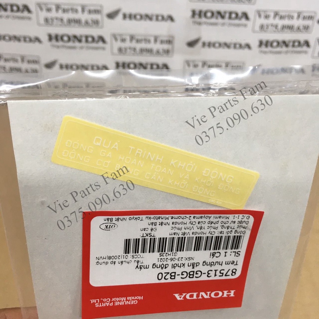 Tem gáy/ bợ cổ Dream Việt, Super Dream, hàng chính hãng Honda mới 100%