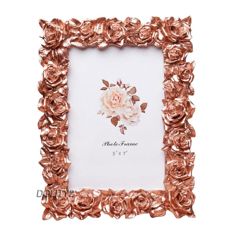 [Dolity2] Khung Ảnh Trang Trí Hình Hoa Phong Cách Vintage Kết Cấu Trang Trí Bàn Làm Việc