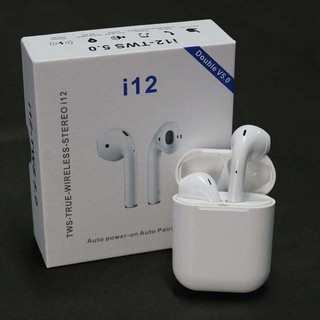 Tai nghe bluetooth không dây i12 TWS 5.0 điều khiển cảm biến âm thanh HIFI cho Android iOS