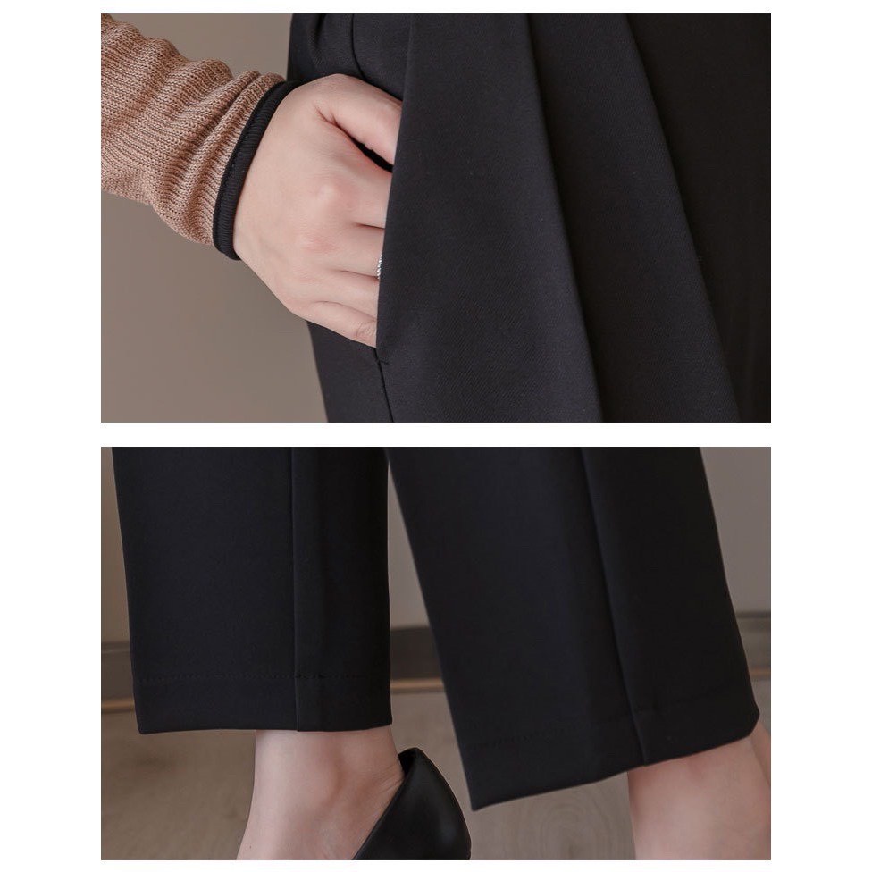 Quần baggy nữ bigsize quần âu bigsize 40-80kg dáng suông không nhăn cạp cao