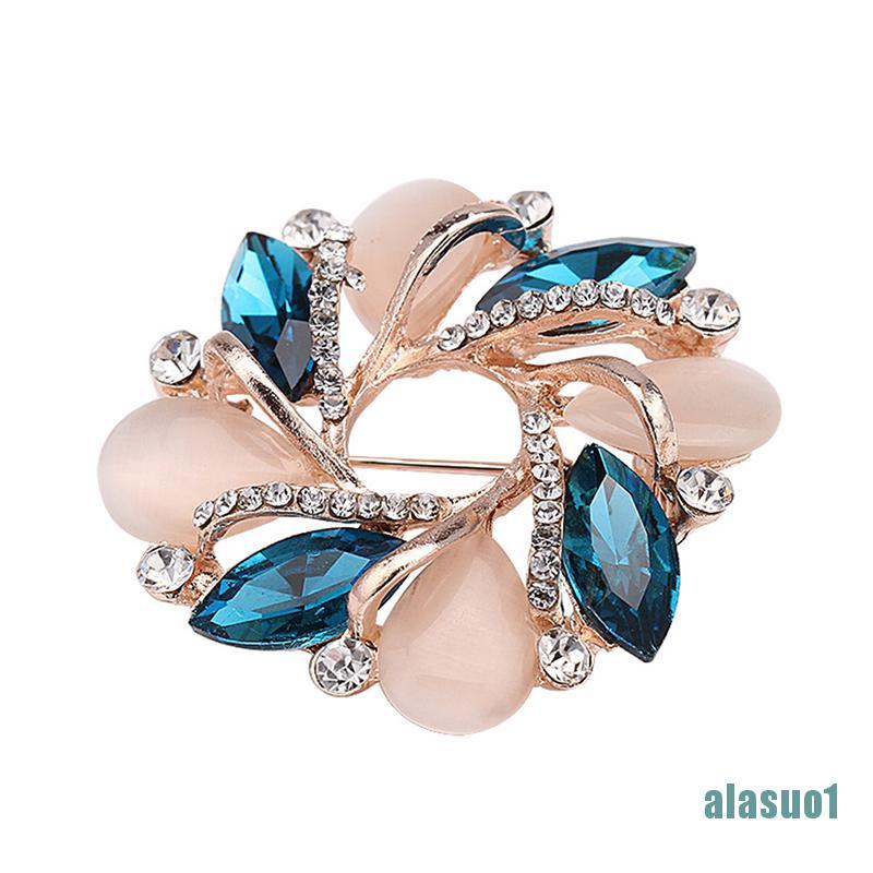 1 Ghim Cài Áo Hình Hoa Đính Pha Lê Thời Trang