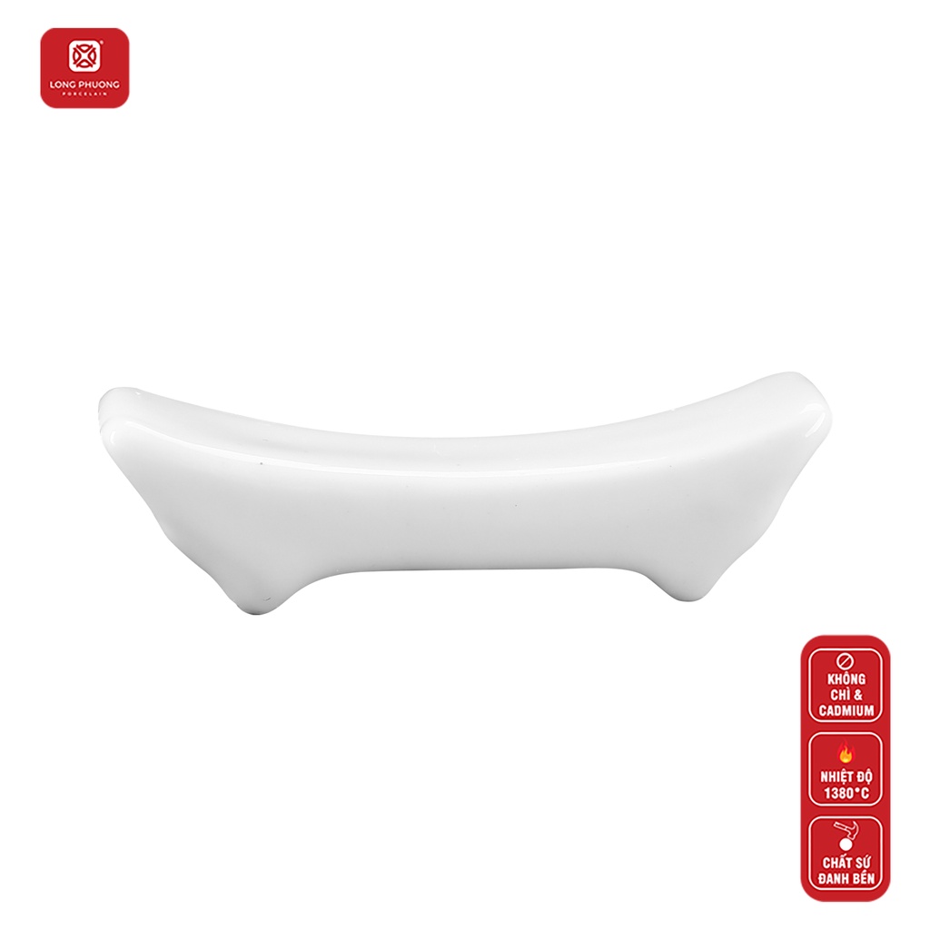 Gác Đũa Bằng Sứ Trắng Cao Cấp - Long Phương