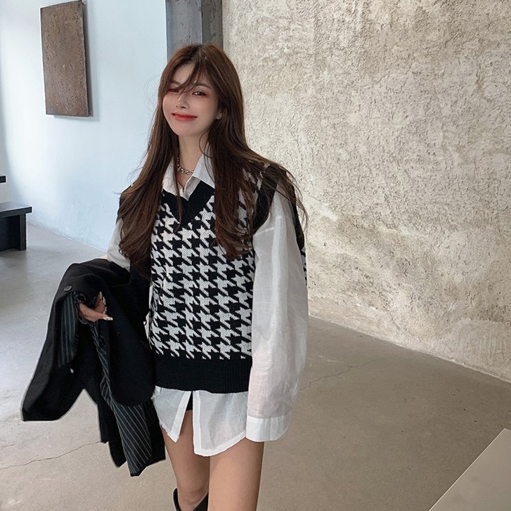 Áo sơ mi/Áo len dệt thời trang thanh lịch | BigBuy360 - bigbuy360.vn