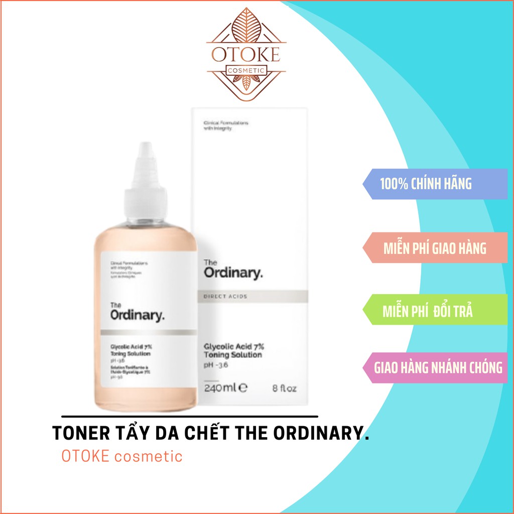 (BẢN CANADA) Toner tẩy da chết 240ml Glycolic Acid 7% Toning Solution The Ordinary 5.0