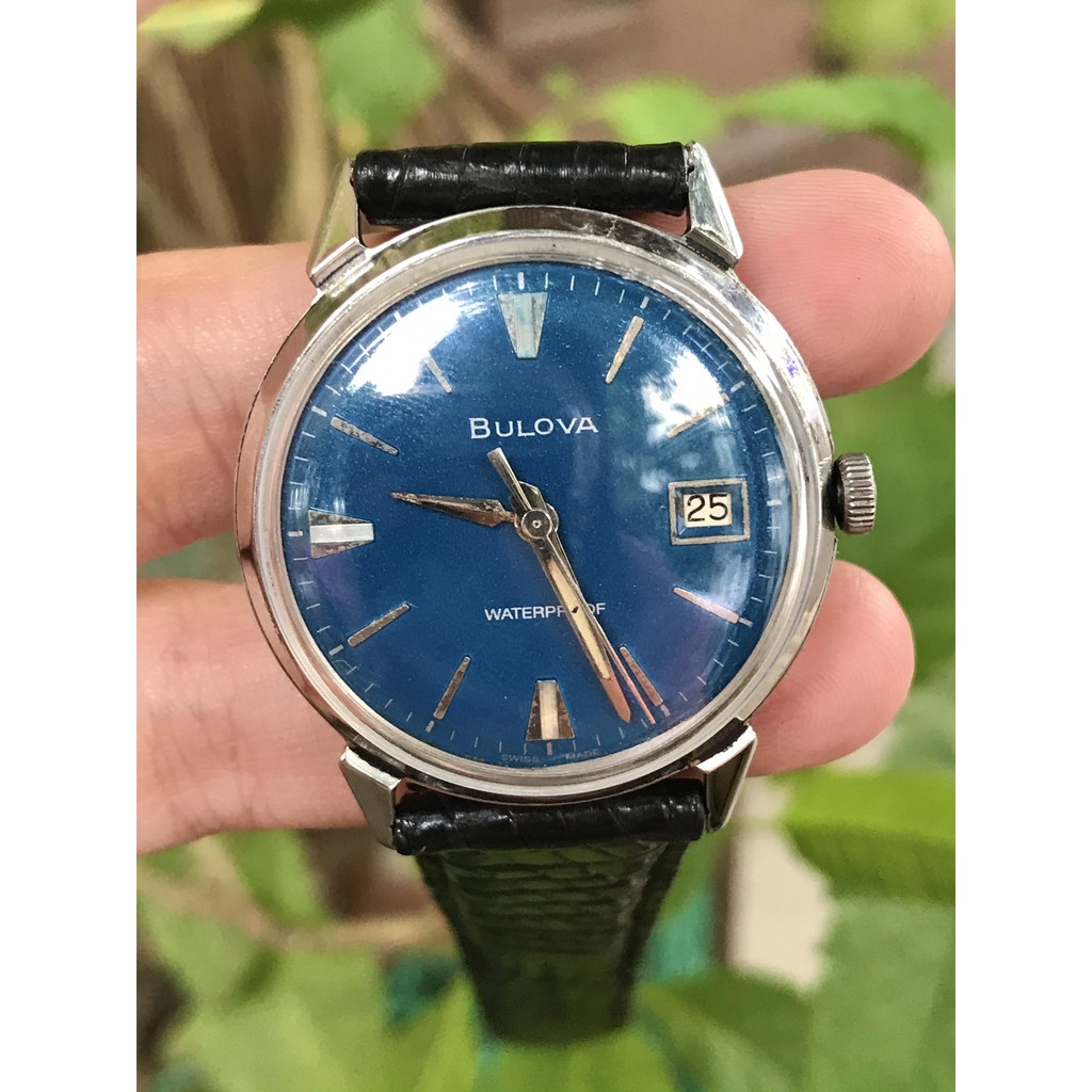 Đồng hồ nam BULOVA - mặt xanh, thiết kế sang trọng