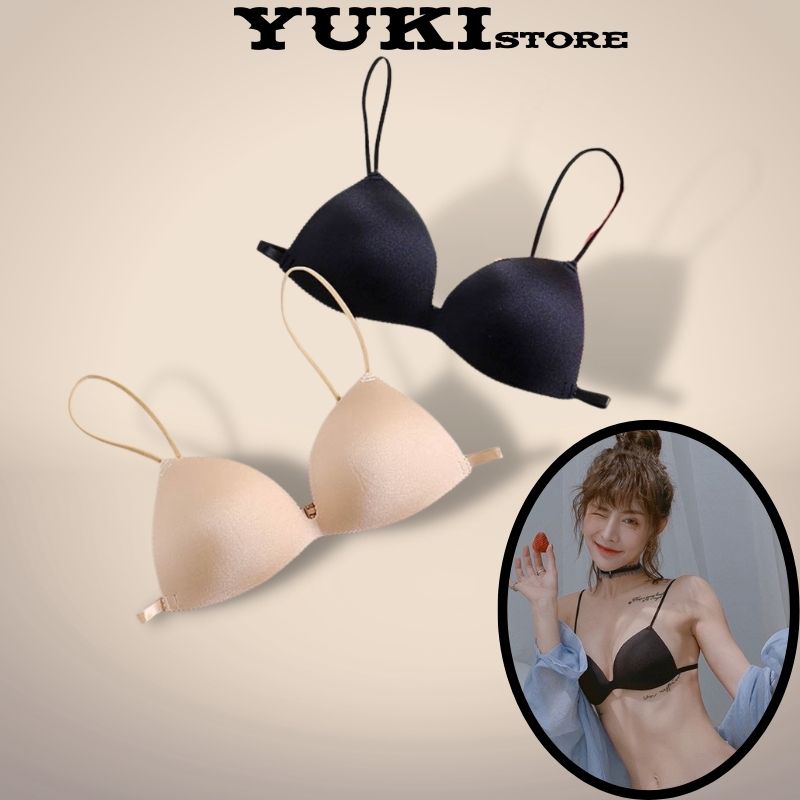 Áo ngực su không gọng nâng ngực mỏng dây mảnh YUKI STORE 818