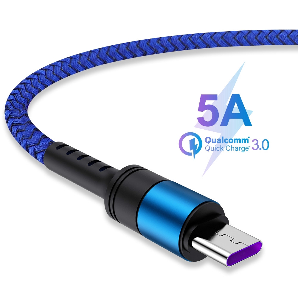 Cáp sạc điện thoại nhanh Type-C Micro USB 5A