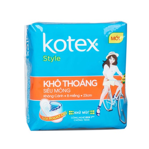 Băng Vệ Sinh Kotex Style Maxi Ban Đêm Có Cánh 4 Miếng 28cmx4