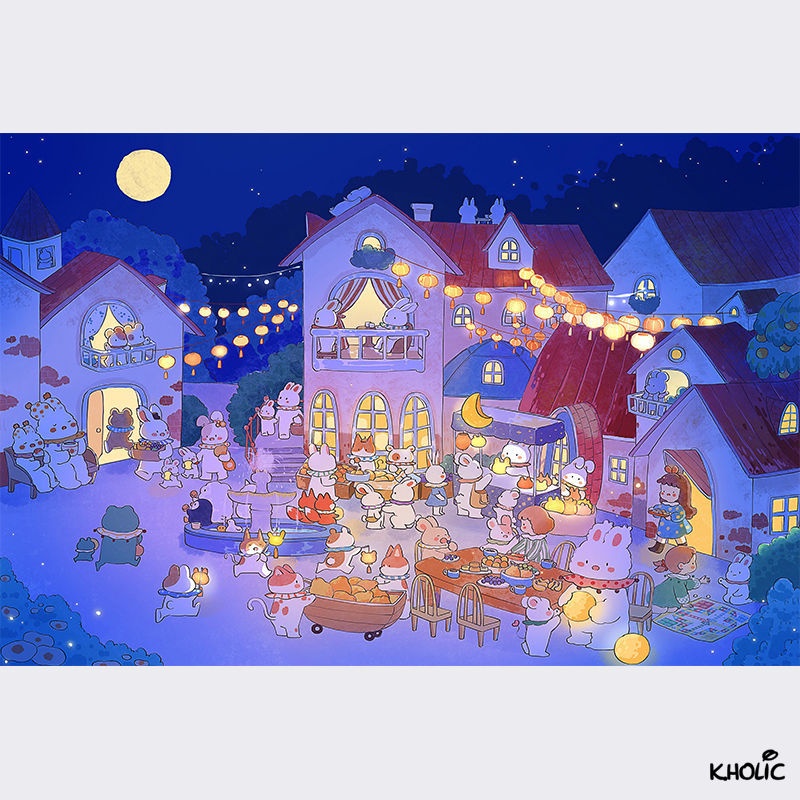 Bộ Đồ Chơi Ghép Hình 200/300/500/1000 Mảnh Hình Hoạt Hình Anime