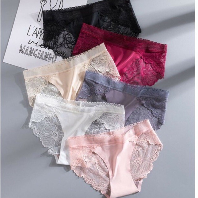 (BÁN LẺ GIÁ SỈ) Quần lót nữ su đúc pha ren hoa sexy siêu đẹp 8423