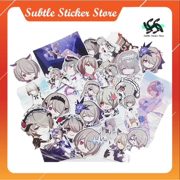 - Set 10/15/30  Sticker Rita/Rita Rossweisse  hình dán chibi game honkai impact  dán trang trí siêu đẹp