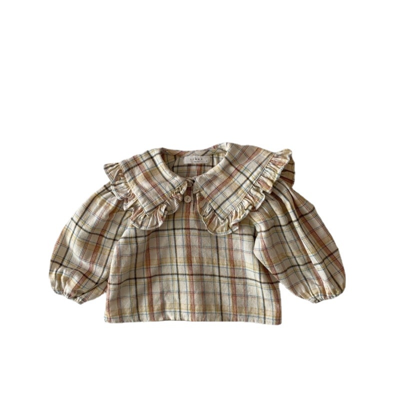 Mùa Xuân Mới Trẻ Em Cô Gái Phong Cách Cổ Điển Áo