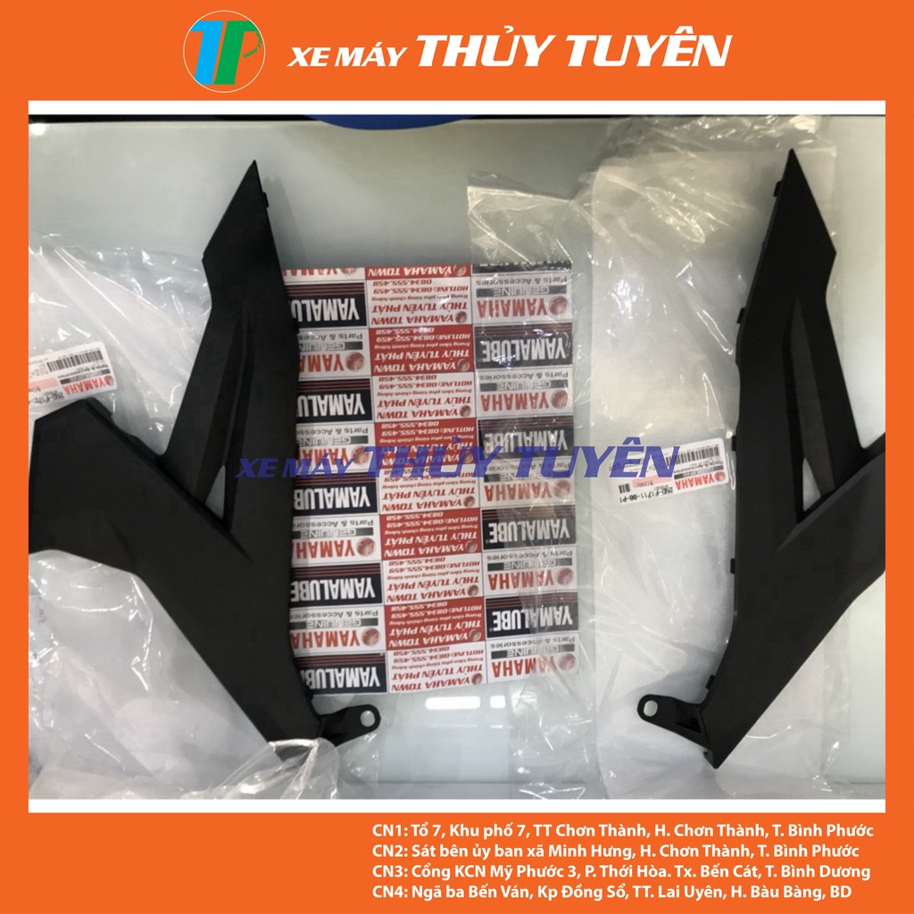 Cốp xe cánh chim đen nhám Exciter 150  chính hãng Yamaha Dàn áo Exciter 150