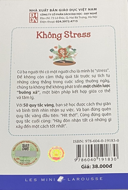 Sách - 50 quy tắc vàng Không Stress