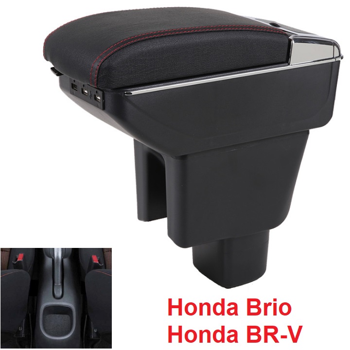 Hộp tỳ tay ô tô tích hợp 7 cổng USB dành cho xe Honda Brio và Honda BR-V