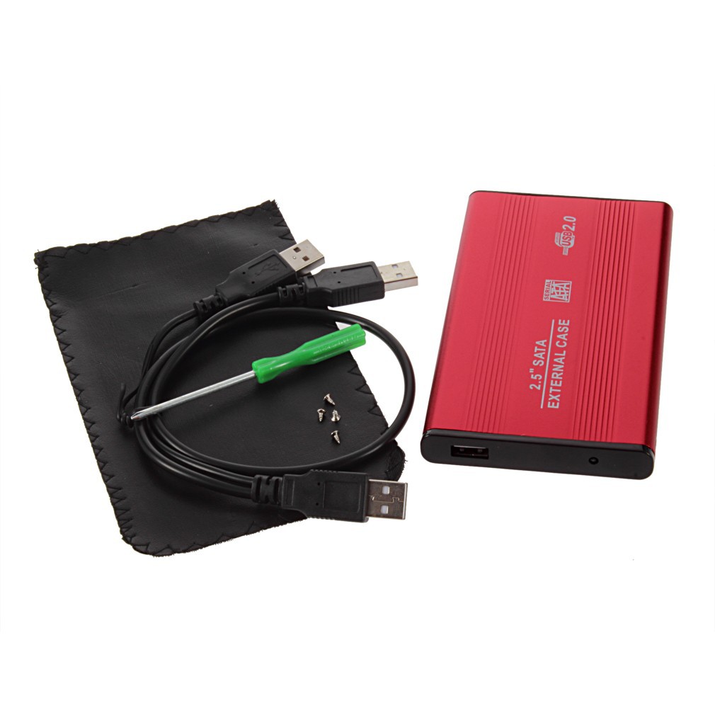 Hộp đựng ổ đĩa cứng ngoài USB 2.0 2.5 Inch SATA kèm phụ kiện