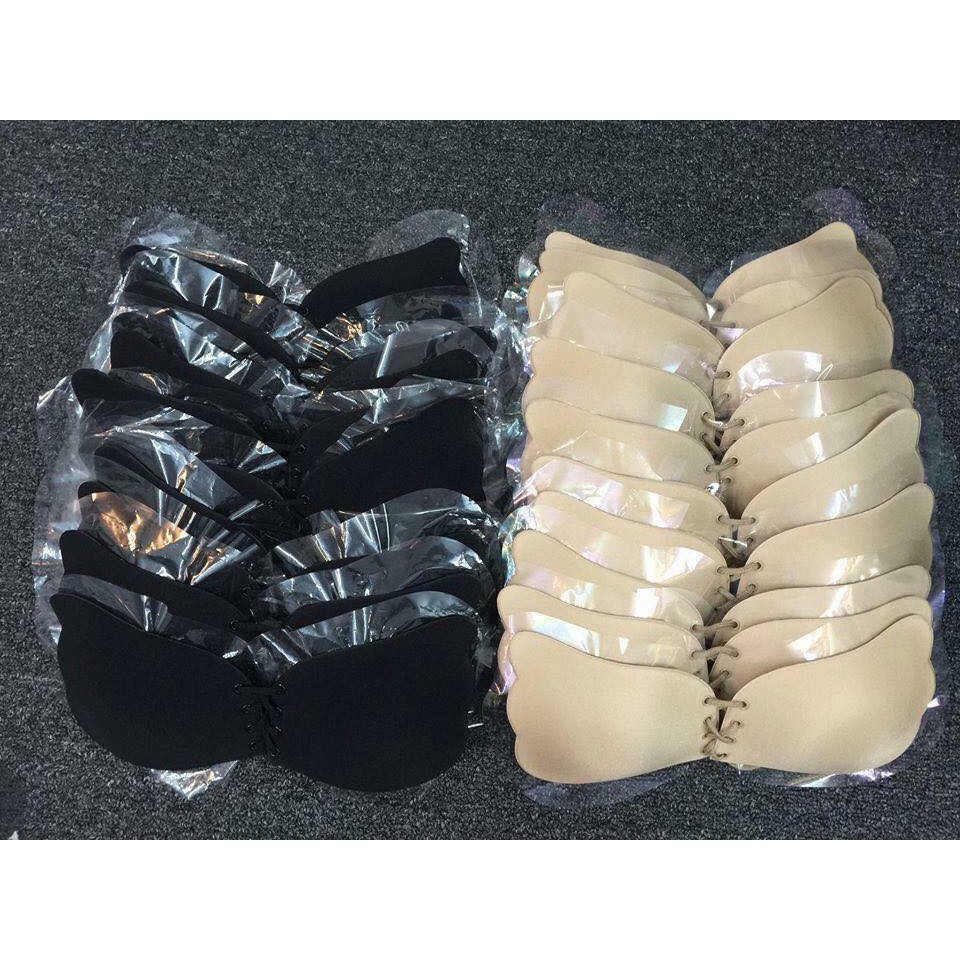 Áo lót áo ngực nữ dán silicon cánh tiên rút dây, mặc áo hở lưng 651