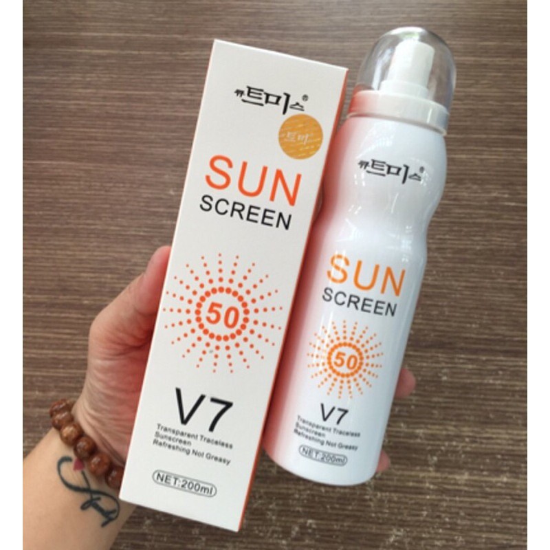 XỊT CHỐNG NẮNG lia V7 SUN SCREEN