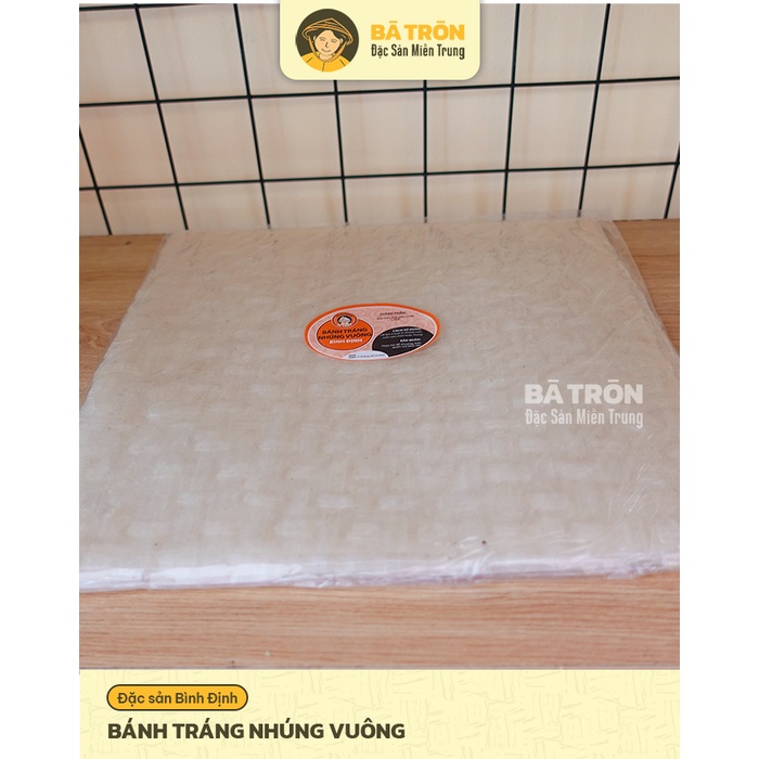 [NGUYÊN GỐC BÌNH ĐỊNH]_Bánh Tráng NHÚNG VUÔNG_ MỎNG VỪA CUỐN