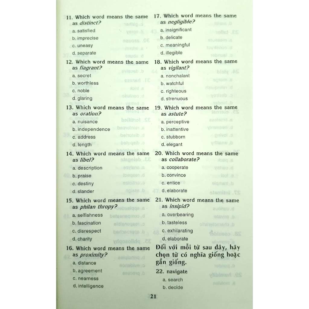 Sách - 1001 Câu Hỏi Về Từ Vựng Tiếng Anh Và Cách Viết Chính Tả