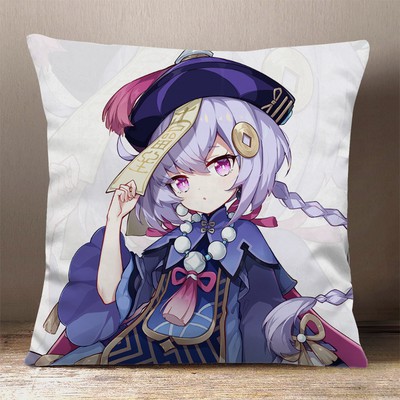 (nhiều mẫu) Gối IN HÌNH Qiqi Genshin Impact game chibi gồm cả vỏ và ruột chất đẹp tiện lợi