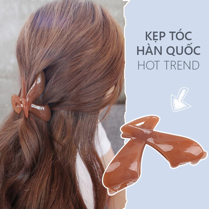 Kẹp tóc Hàn quốc nữ đẹp nhiều màu chữ Y hot trend dành cho nửa đầu KC13