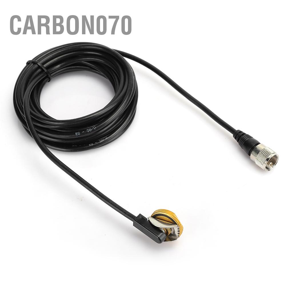 Carbon070 5M RG-58 / U Cáp đồng trục có khả năng tổn thất thấp bằng mở rộng PL259 đến NMO được sử dụng cho ăng ten thu phát sóng vô tuyến di động