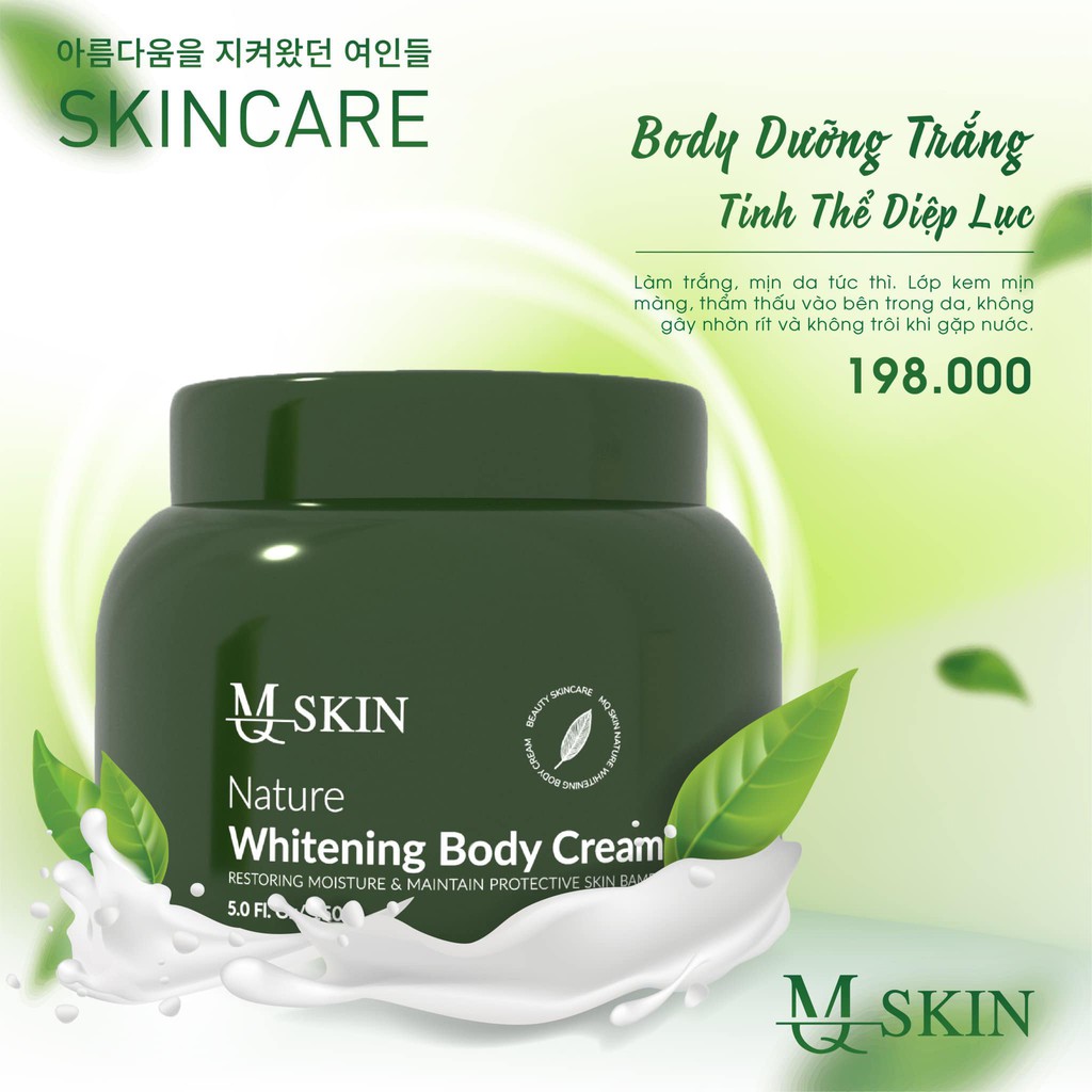 Tặng kèm 3 mặt nạ - Body Diệp Lục Mq Skin