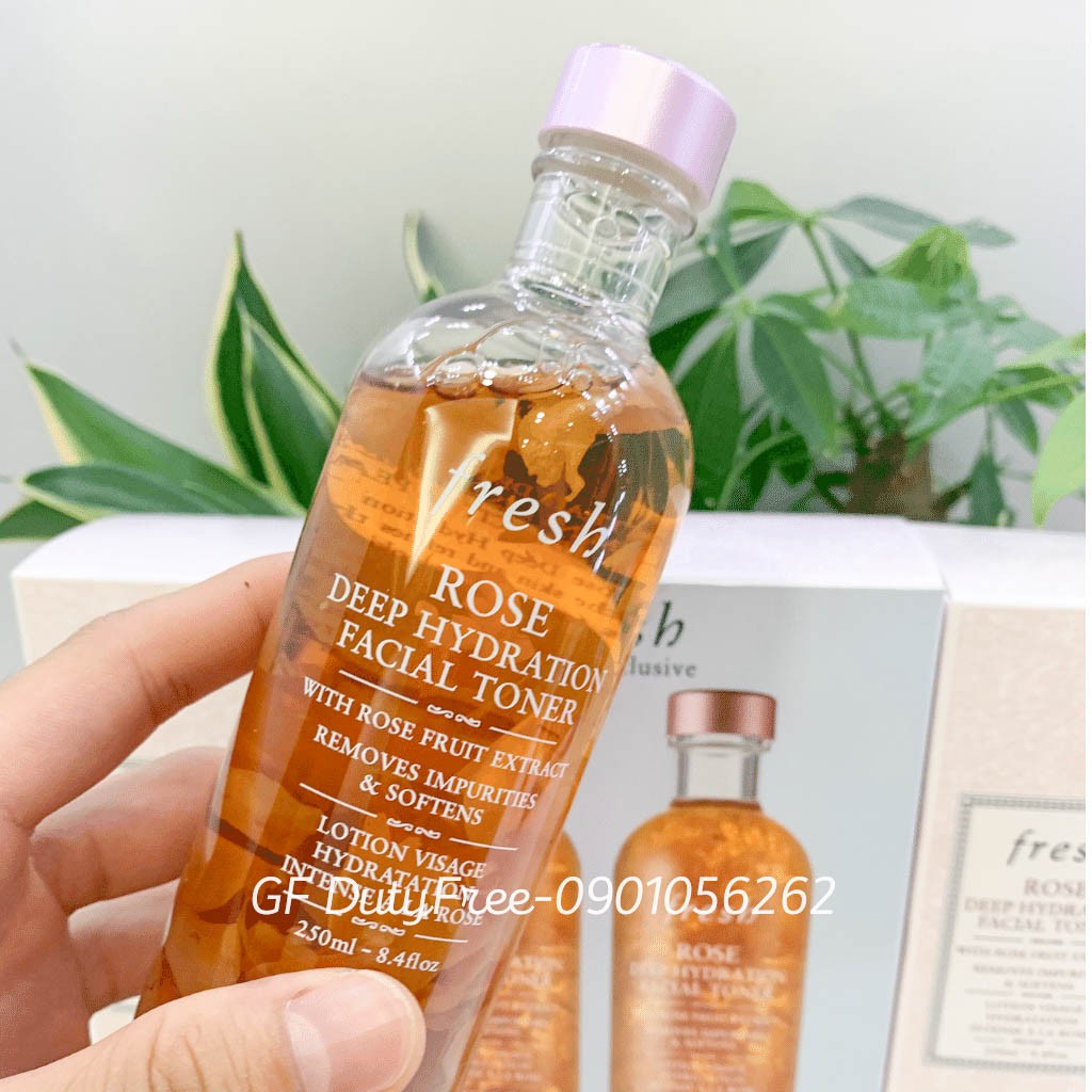 (Bản Mới) Nước Hoa Hồng Toner Fresh Rose Cấp Ẩm Và Làm Dịu Da, Fresh Rose Deep Hydration Facial Toner 250Ml